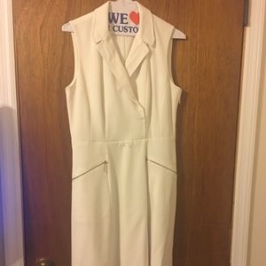 Cream Calvin Klein dress